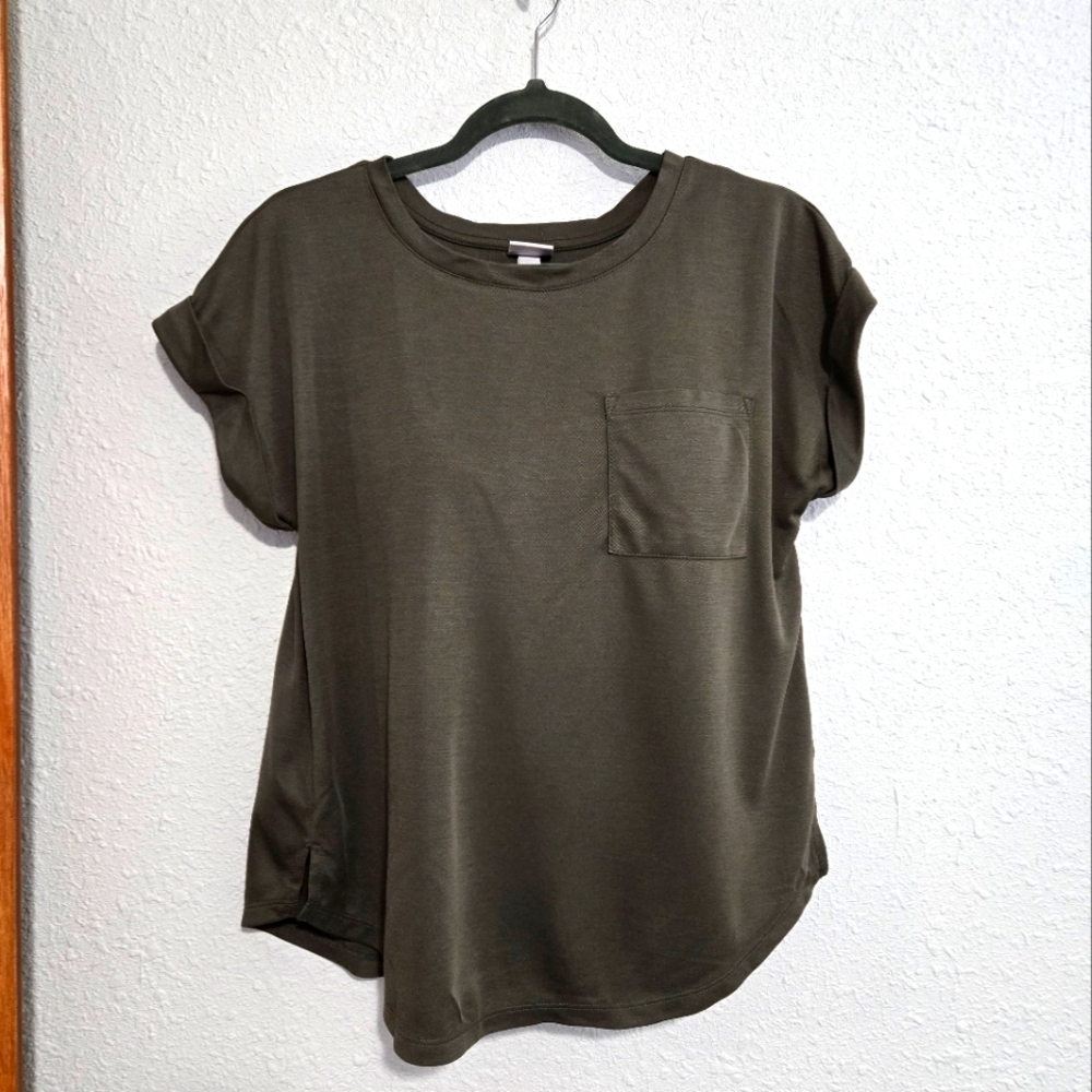 Olive Green Women's Casual Top